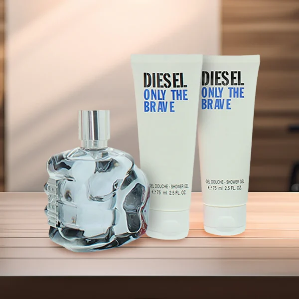 Diesel Only The Brave 3 Piece Gift Set: Eau de Toilette 75ml - 2 X Shower Gel 75ml